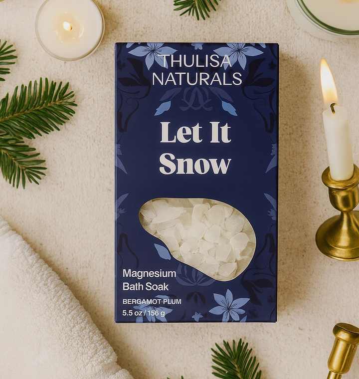 "Let It Snow" Bergamot + Plum Magnesium Bath Salt