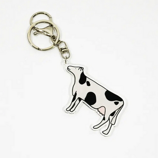 Acrylic Cow Keychain/ Bag Charm