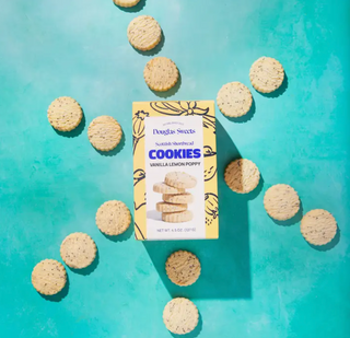 Vermont Made Vanilla Lemon Poppy Shortbread Cookies