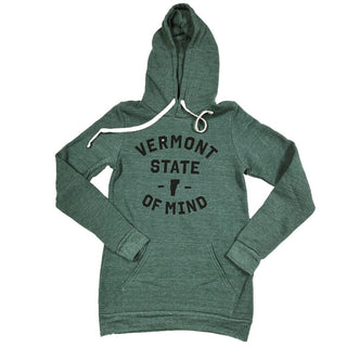Vermont State of Mind Hooded Sweatshirt - Green