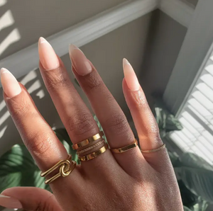 Gold Double Knot Statement Ring