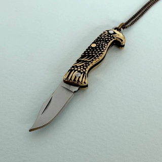 Bird Knife Necklace 20"