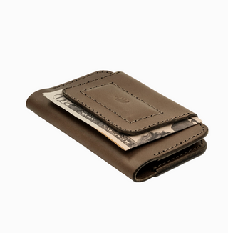 Leather Founders Wallet - Olive