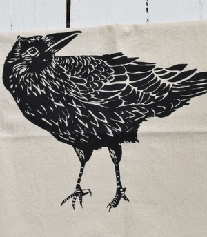 Crow Tea Towel