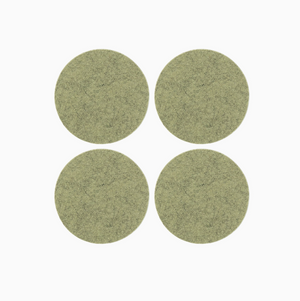 Round Felt Coasters - Sage Green