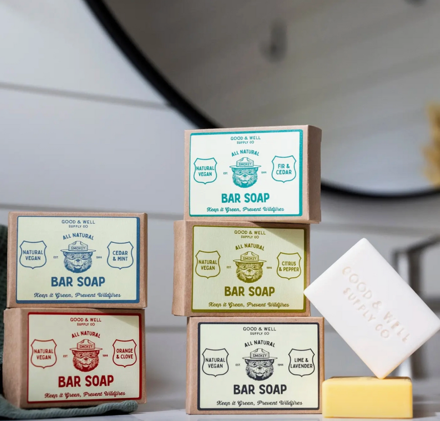 Smokey Bear Bar Soap - Vetiver &amp; Cedar