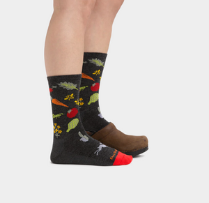 Darn Tough Women's Farmers Market Crew Socks - Charcoal