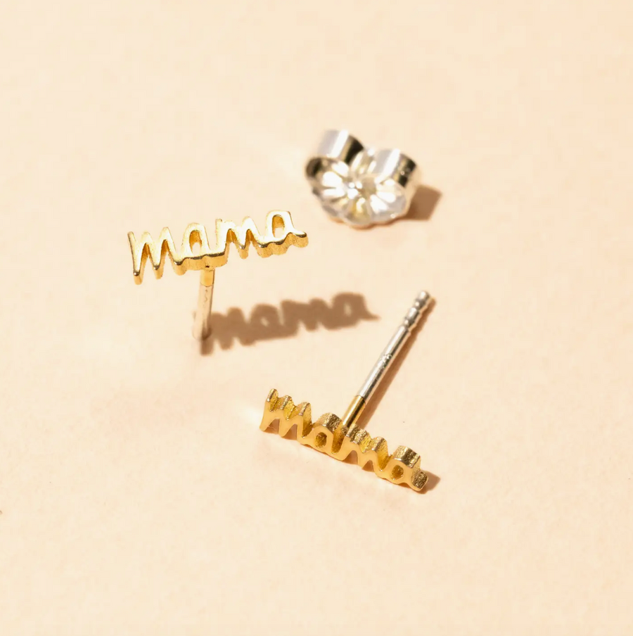 Mama Stud Earring - Gold