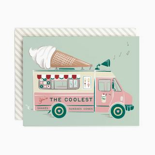 the coolest - ice cream truck card - AH1
