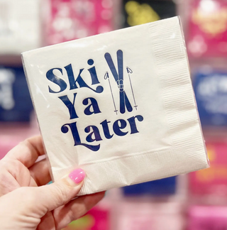 Ski Ya Later Cocktail Napkins
