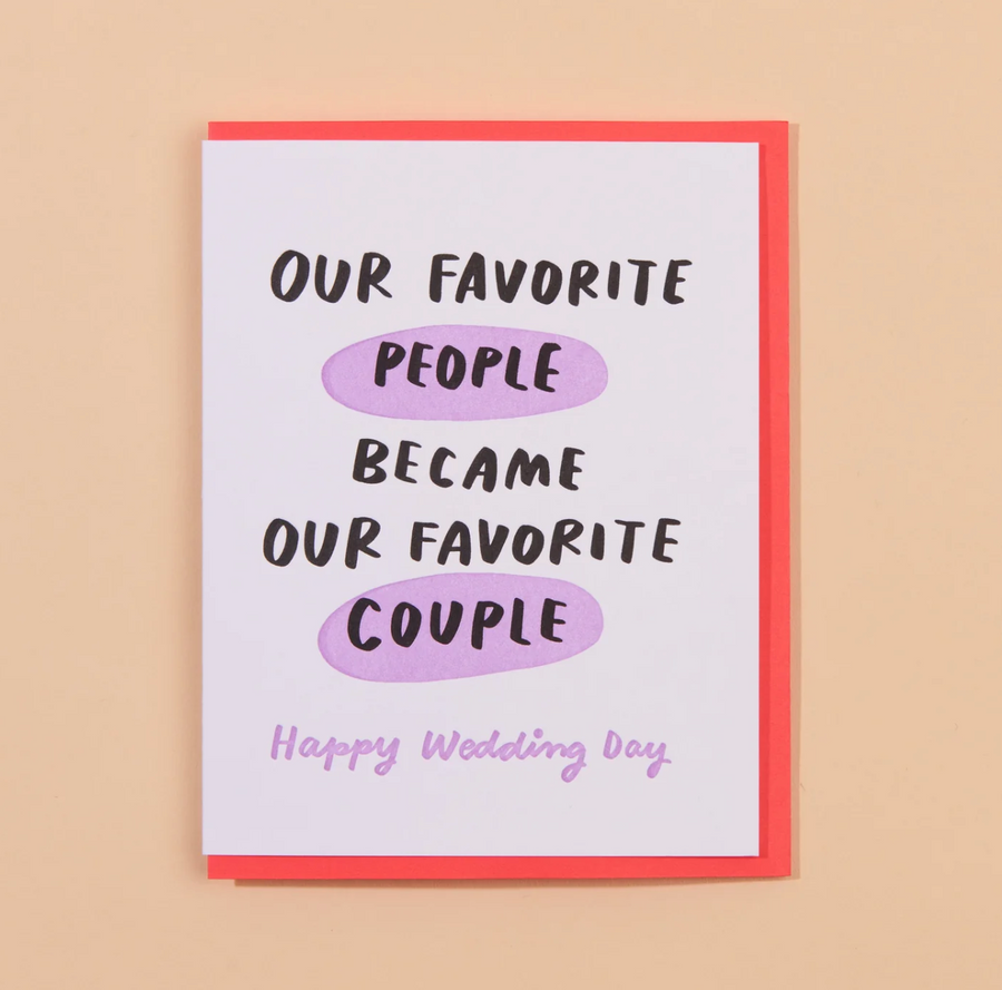 favorite couple wedding card - AH4