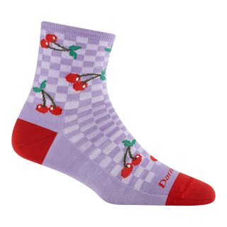 Darn Tough Women's Fruit Stand Shorty Socks - Cherry Lavendar 6102