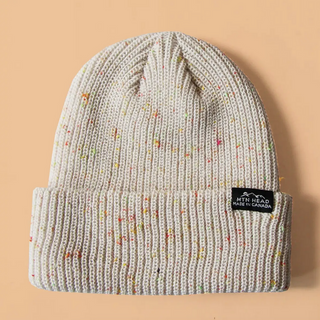Trail Toque - Muted Grey Rainbow Speckle