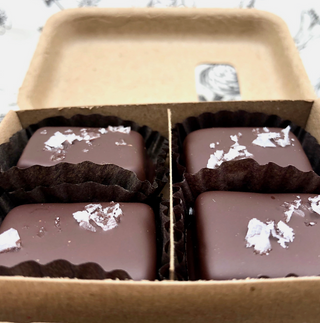 Vermont Made Dark Chocolate Covered Salted Caramels - 4 Piece