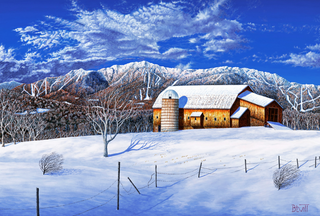 Mad River Valley Matted Print - 16x20