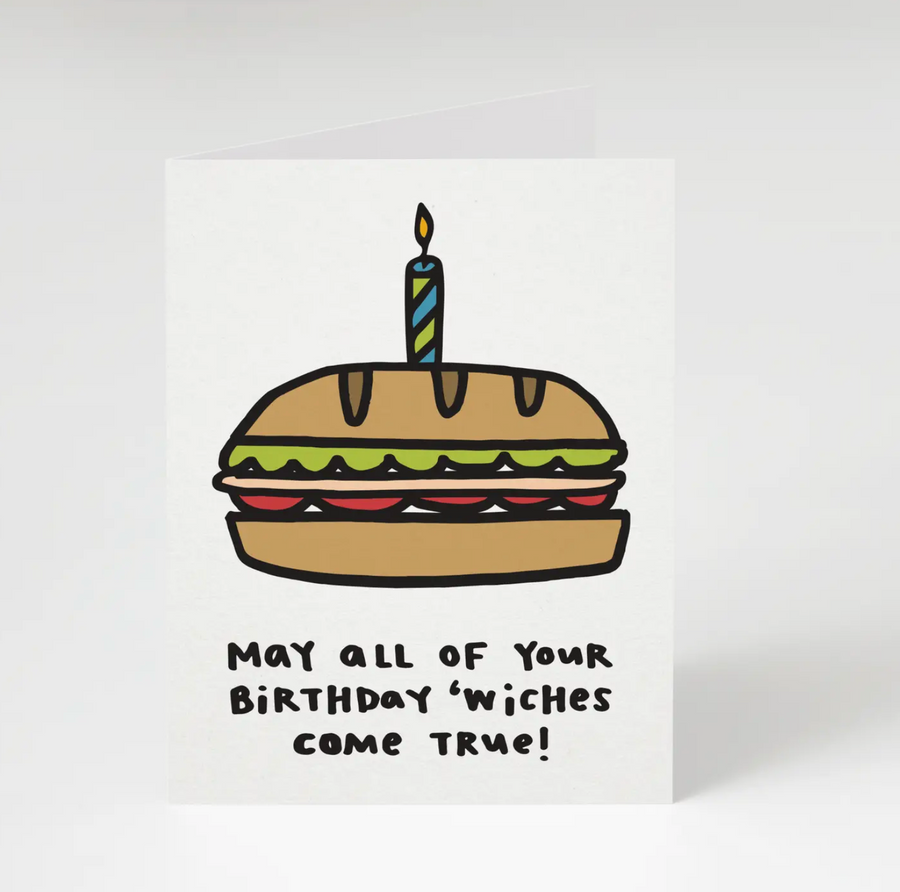 may all your birthday 'wiches come true card - TG5