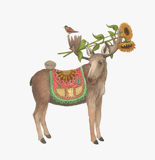 Woodland Garden: Melvin's Sunflowers Print - 8x10