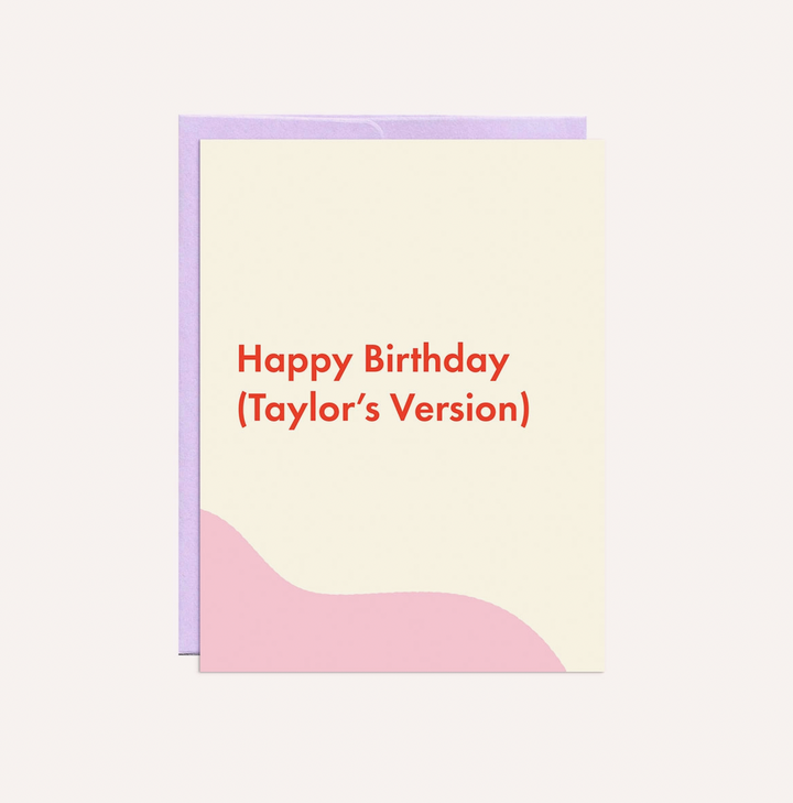 Happy Birthday (Taylor's Version) Card - PM5