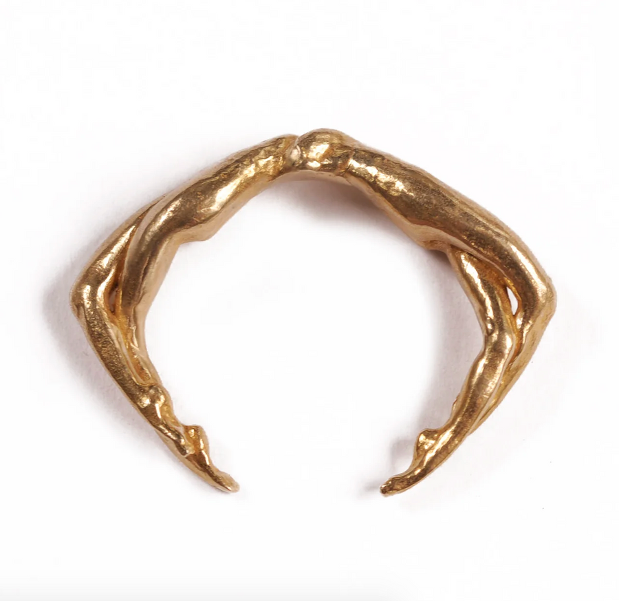 Mirror Brass Cuff Bracelet