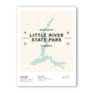 Vermont Parks Collection Print: Little River State Park 12x16