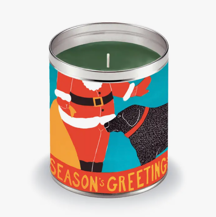 Season's Greetings by Stephen Huneck Candle