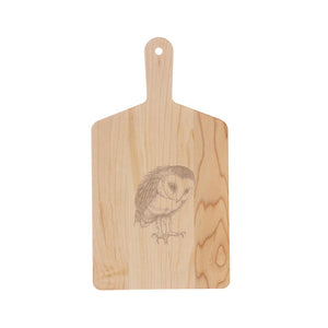 Maple Cheese Board with Laura Zindel Owl