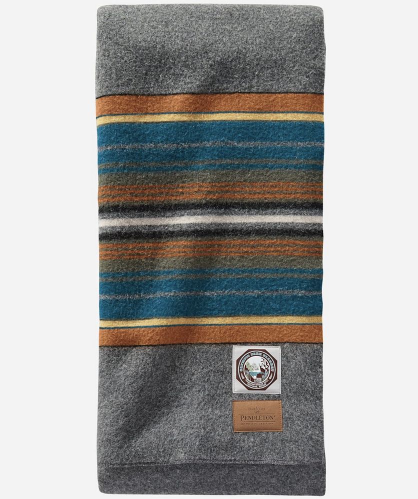 Pendleton Olympic National Park Bed Blanket - Twin Grey