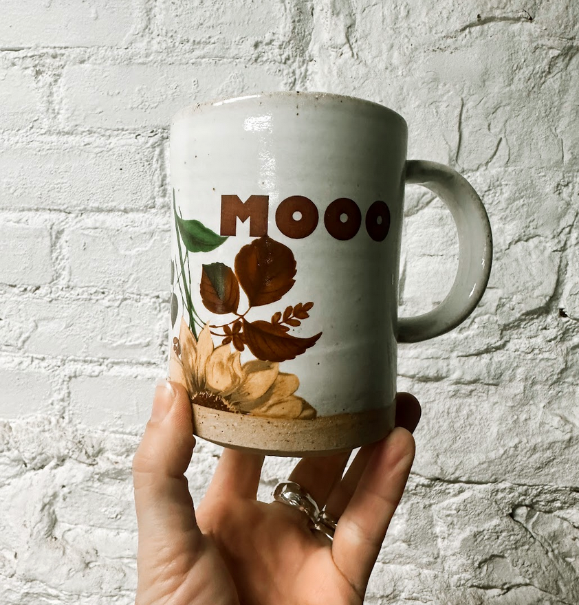 Talk to the Cow Handmade Mug