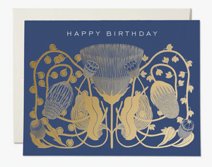 Cobalt Happy Birthday Card - RC5