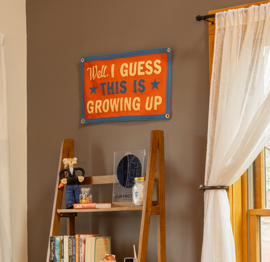 Growing Up Blink-182 Felt Camp Flag