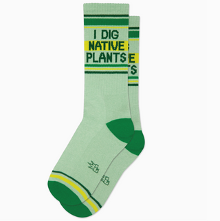 I Dig Native Plants Gym Sock