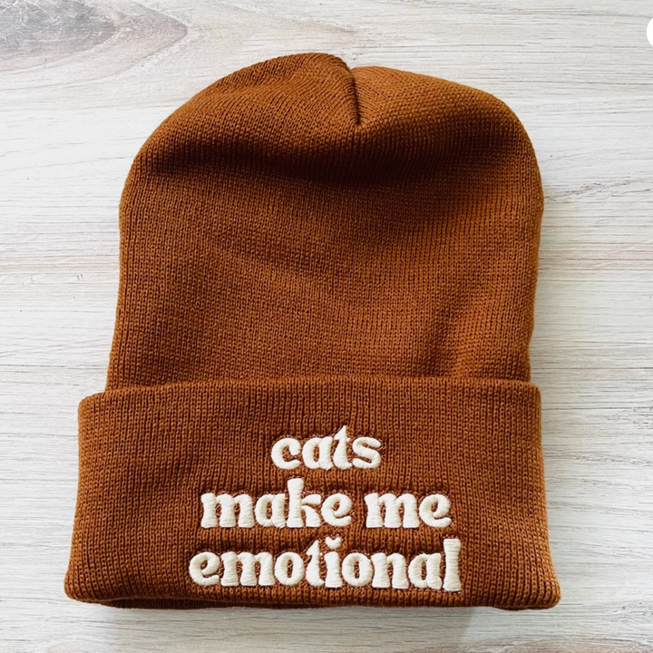 Cats Make Me Emotional Beanie