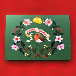 season's greetings bird card - AM7