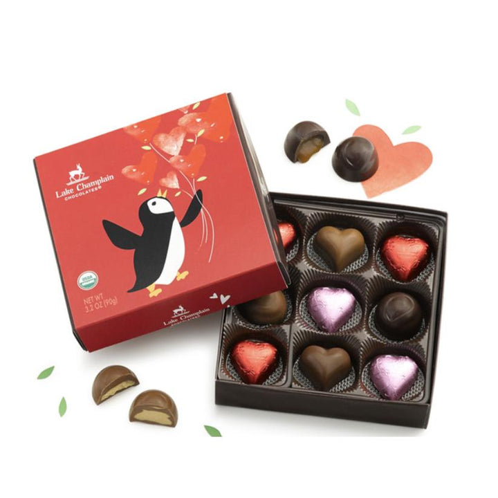 Hearts Aflutter Penguin Valentine Chocolate Box