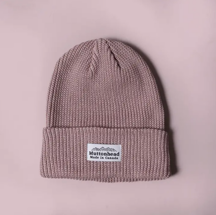 Cotton Knit Toque - Dusty Rose