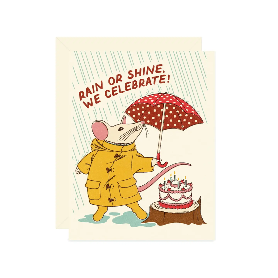 Rain or Shine Birthday card - WP5