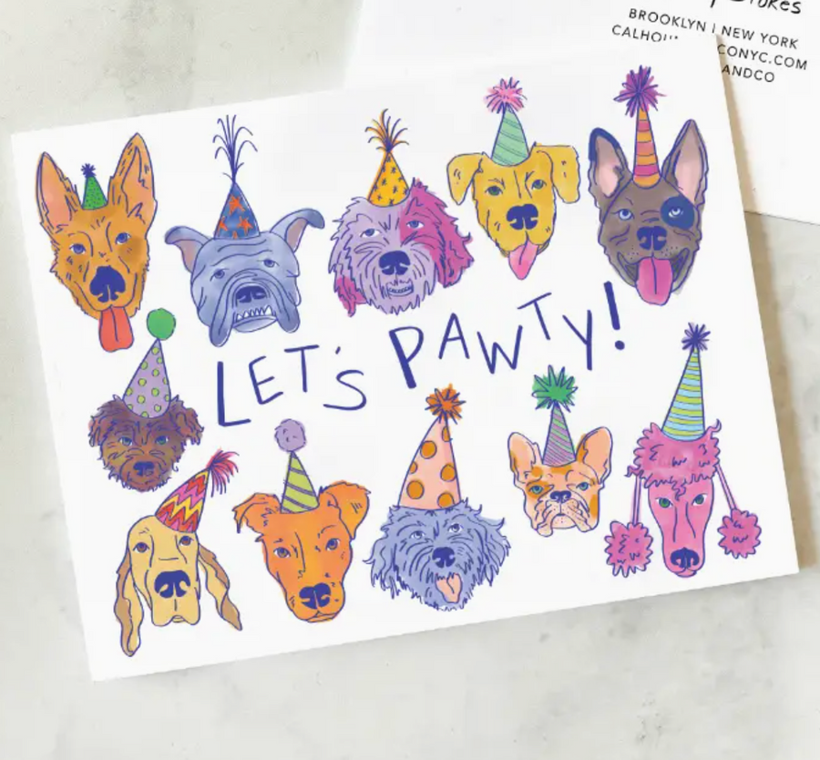 lets pawty dogs card - CC5