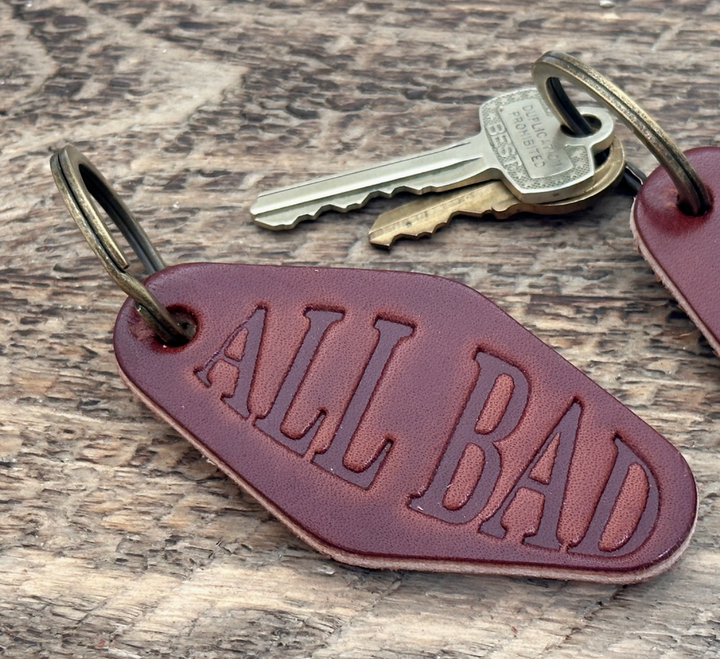 Leather Motel Keychain - All Bad