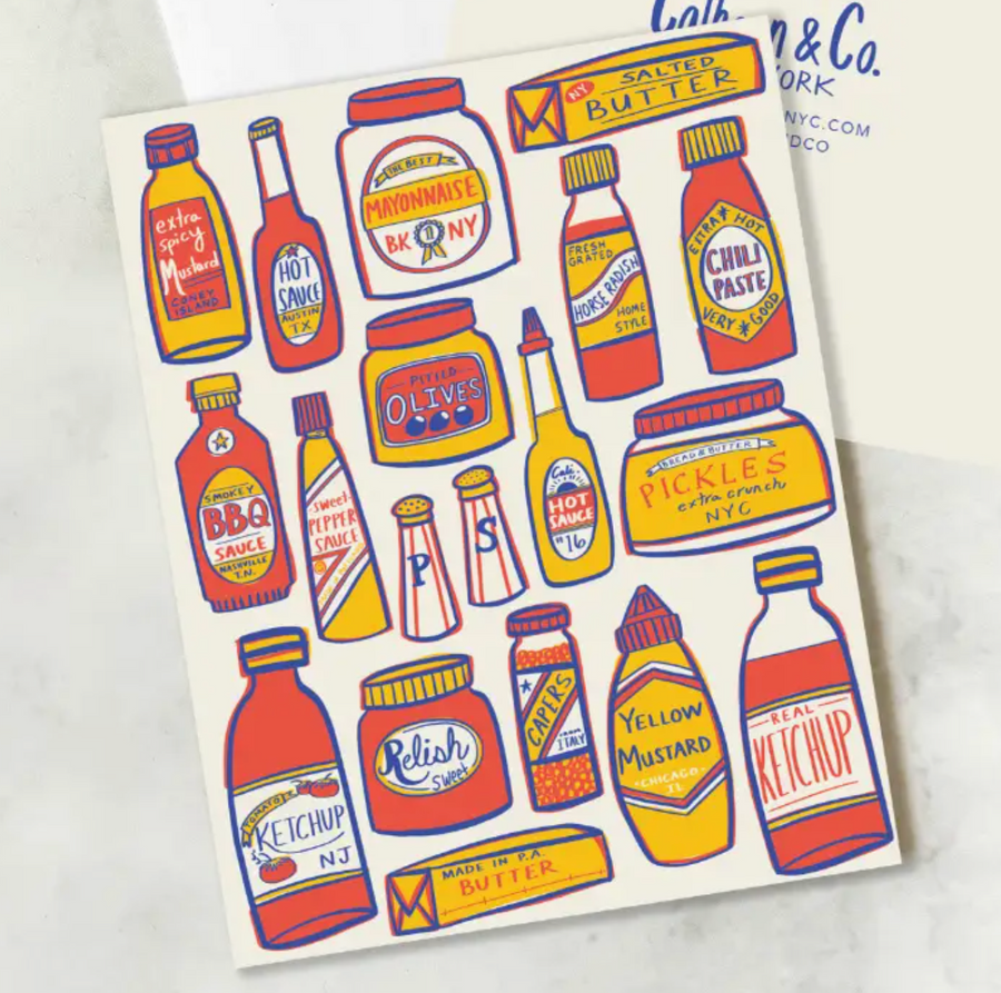 condiments card - CC2