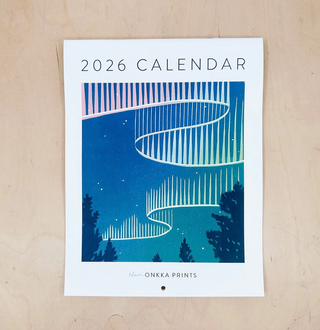 2026 Block Print Wall Calendar