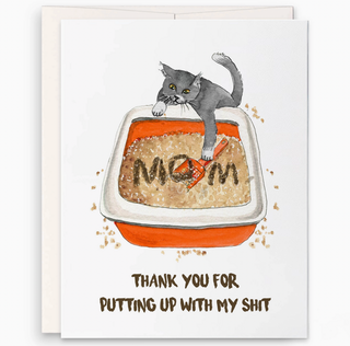 cat mom shit card - LS7
