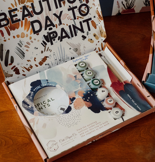 Paint-By-Numbers Kit - Winter Greenery