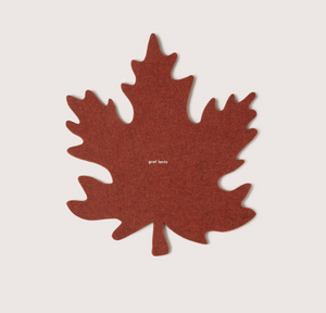 Autumn Leaf Merino Wool Felt Trivet