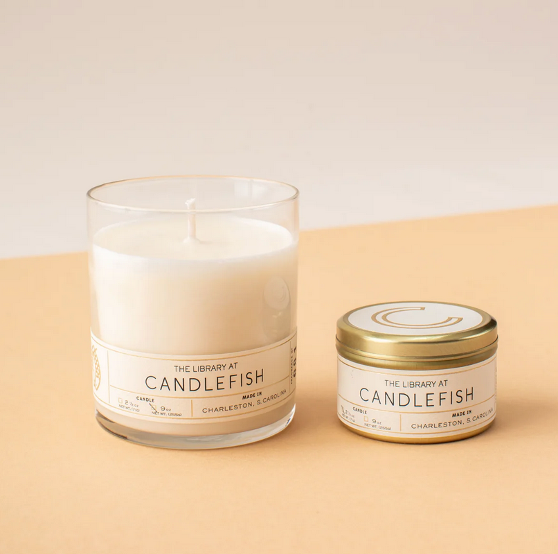 Scent Library Candle No. 76 - Eucalyptus, Sea Salt, Water Flowers, Amber