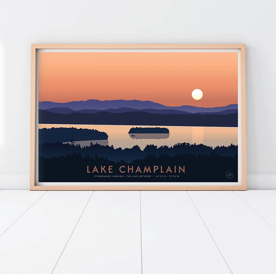 Lake Champlain Juniper Island Print