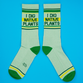 I Dig Native Plants Gym Sock