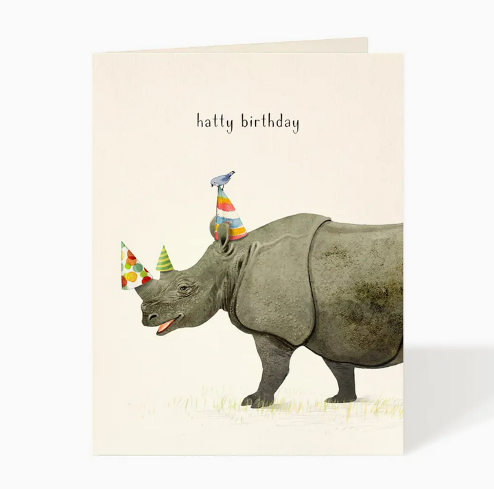 birthday rhino card - FD5