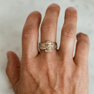 Owl Ring - Bronze