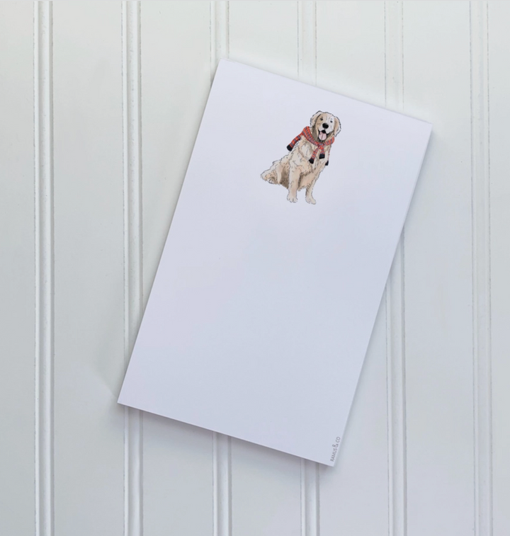 Preppy Retriever Notepad