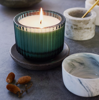 Roland Pine Single Wick Ribbed Candle - 6oz